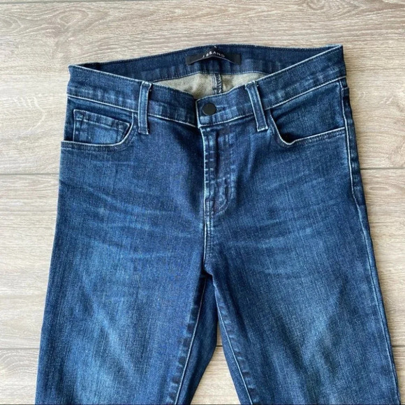 J Brand 811 CUTOFF  STEP HEM SKINNY JEANS IN SILVER POOL - Picture 6 of 16